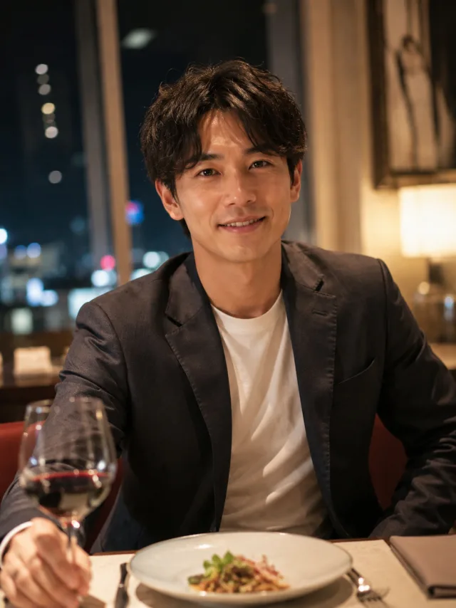 室内の落ち着いた雰囲気で撮影したプロフィール写真のサンプル